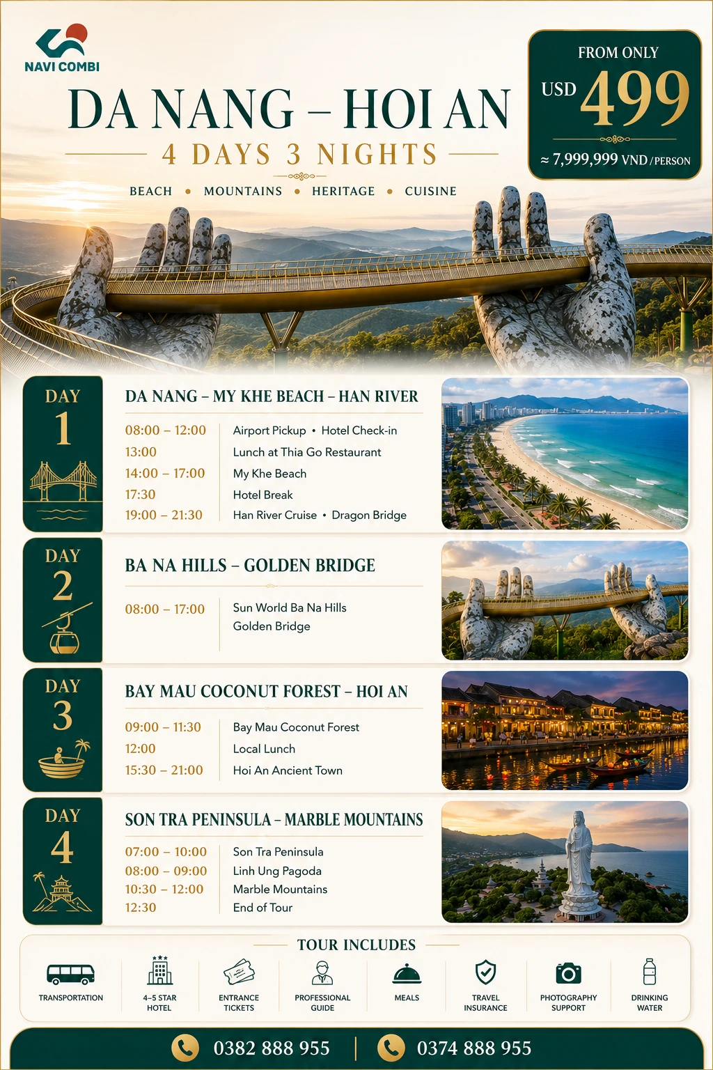 DA NANG – HOI AN DISCOVERY TOUR | 4 DAYS 3 NIGHTS
